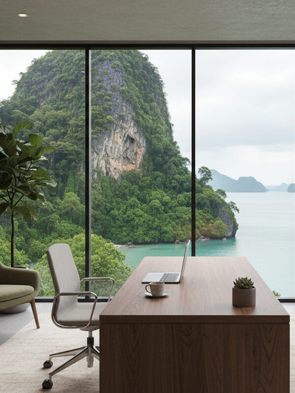 Home Office and Art Studio Interior Background